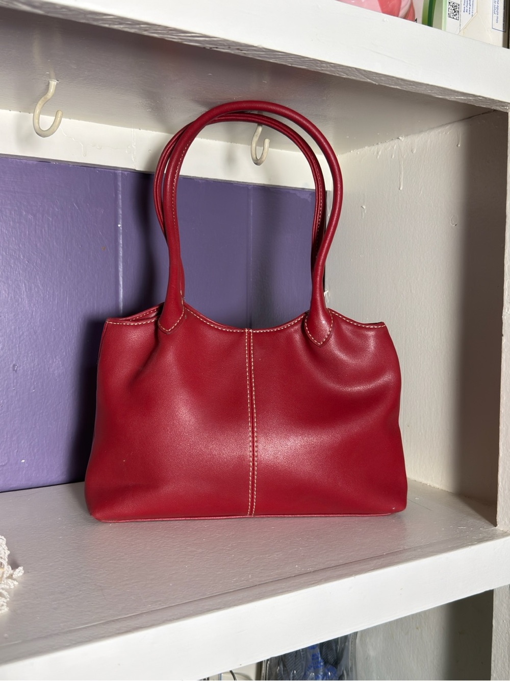 Vintage Charter Club red double-handle satchel bag Women’s purses